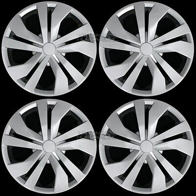 15" Set of 4 Silver Wheel Covers Snap On Full Hub Caps fit R15 Tire & Steel Rim