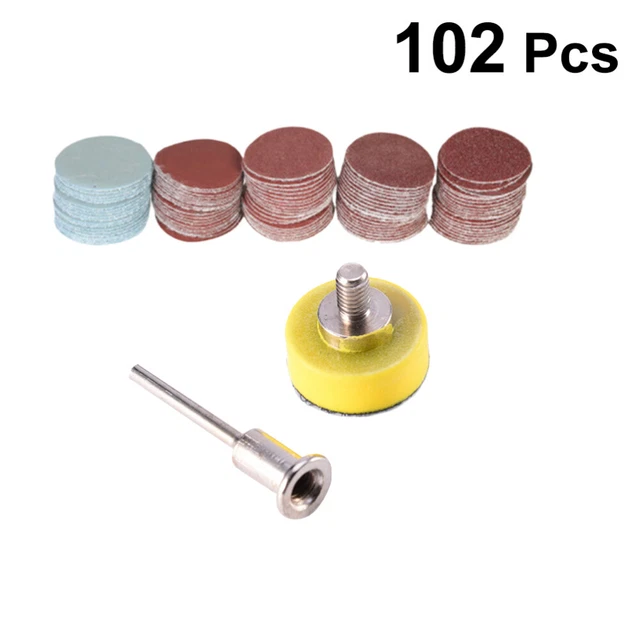 100 Pcs Sanding Discs Pad Polishing Restorer Tool Prime Backer Plate Suite