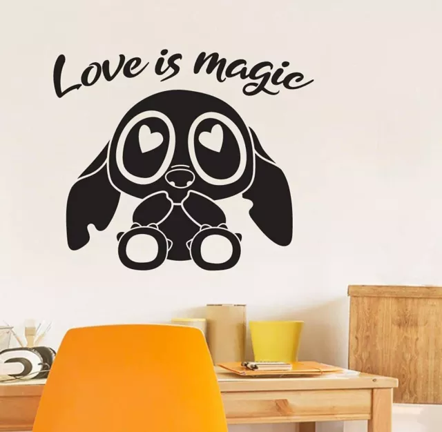 Angel Love Lilo and Stitch Wall Sticker Vinyl Art Decal Decor Kids Room  Home