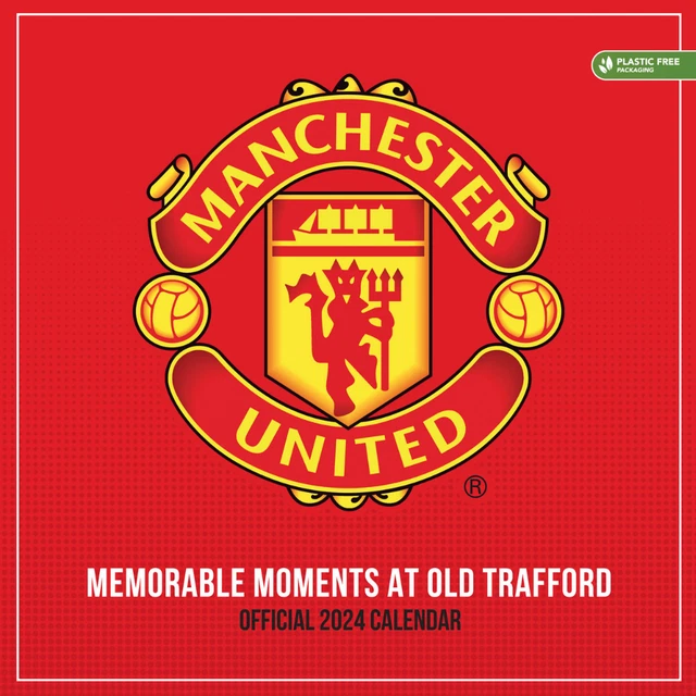 2024 CALENDAR MAN Utd Month to View 2024 Large Calendar £10.99