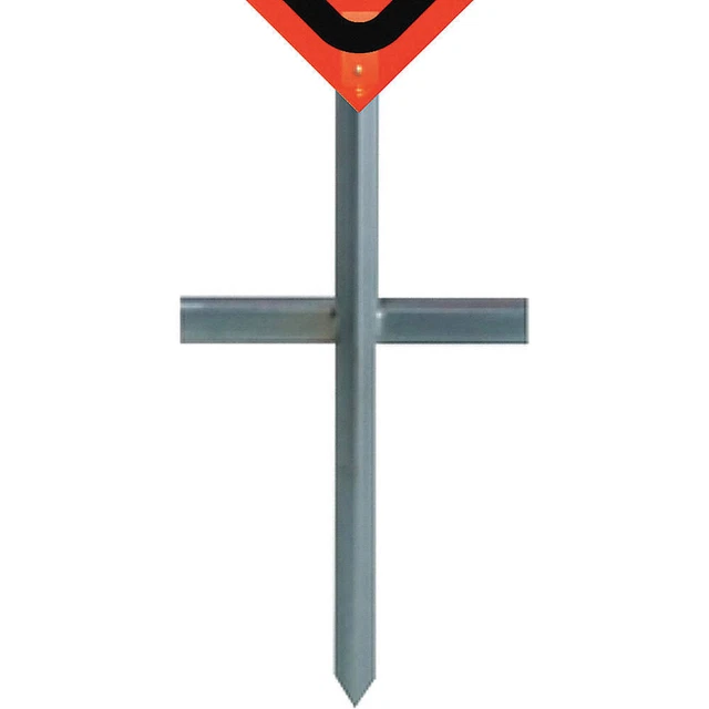 DICKE P100 In-Ground Sign Stand,Steel
