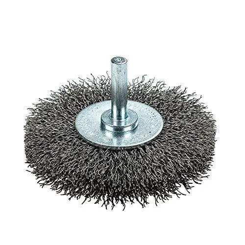 72254 Wire Wheel Brush Coarse Crimped With 1/4" Round Shank