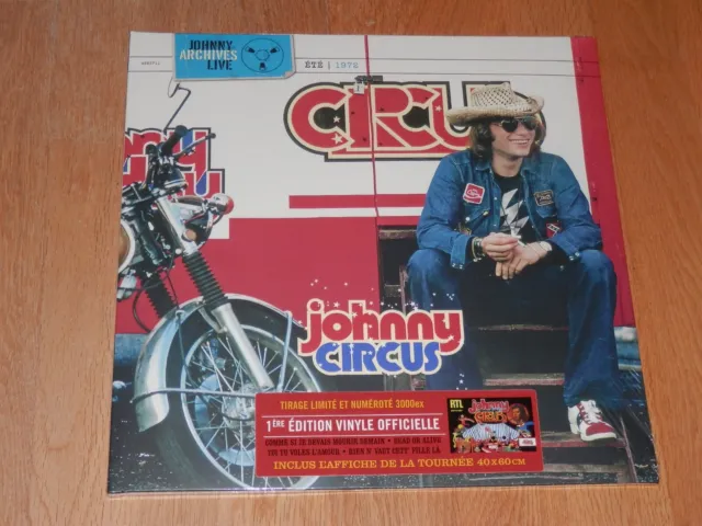 Johnny Hallyday Live Johnny Circus 1972 vinyle 33 t limité numéroté neuf scellé