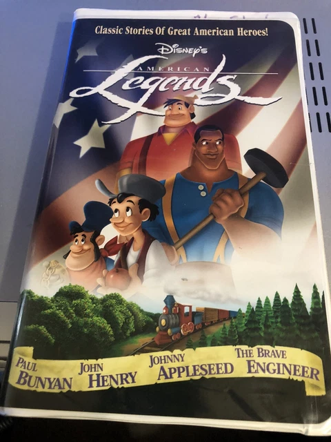 WALT DISNEY'S AMERICAN LEGENDS VHS MOVIE Bunyan, Appleseed, John Henry ...
