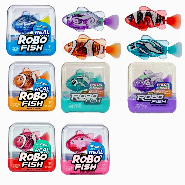 ZURU ROBO ALIVE Robotic Sea Fish Water Activated Swimming Kids Bath