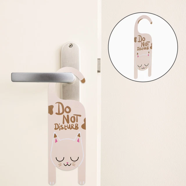 6pcs Blank Tür Knopf Kleiderbügel Nicht Stören Tür Tag Tür Knopf Zeichen