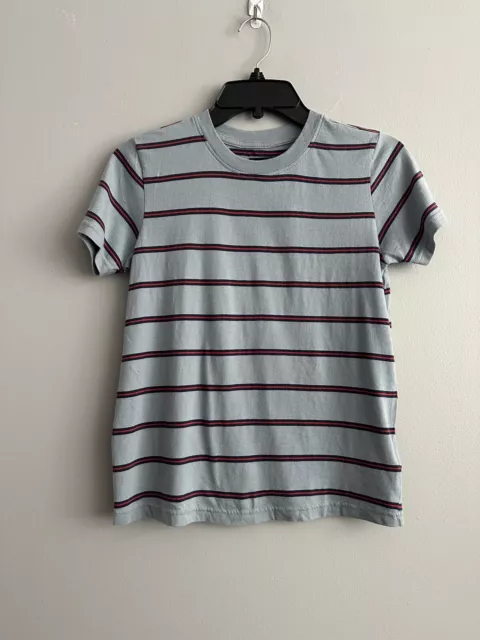 New BDG XS Striped Baby Tee Urban Outfitters UO Blue Red Stripe T Shirt Crew NWT