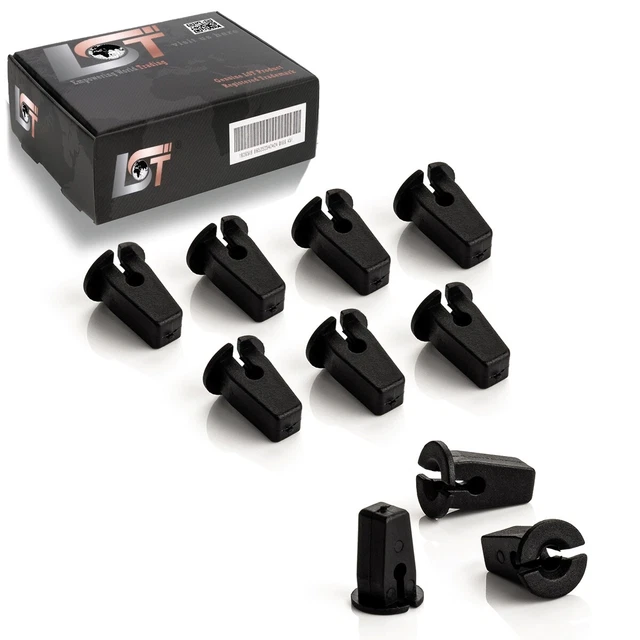 10x Einsteckmutter Radhausschale Radkasten Clip + 10x Torx Schrauben Universal
