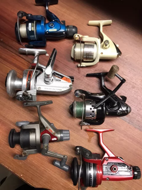 LARGE LOT USED Spinning And Bait Casting Reels Parts Or Repair