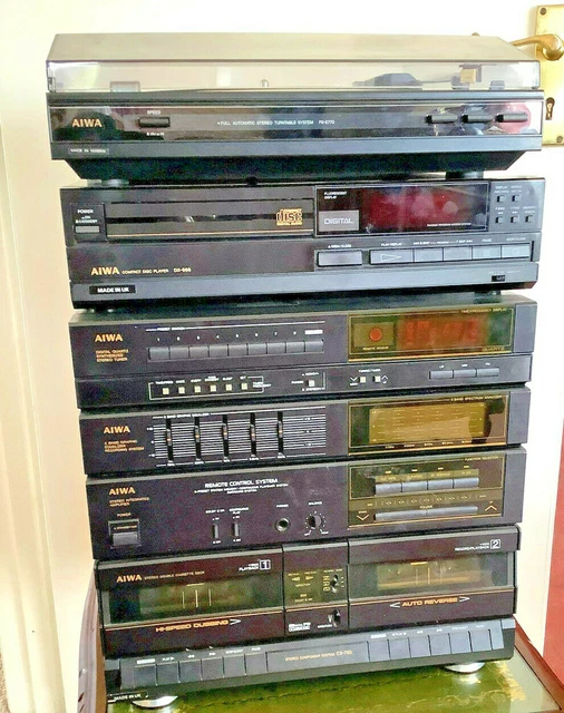 AIWA VINTAGE STEREO Component System CX790 includes Turntable + 5 other