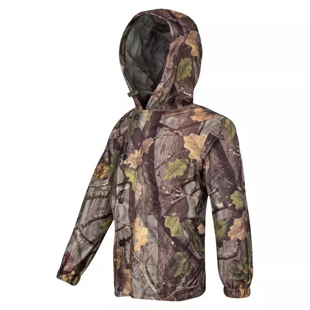 Jack Pyke Kids Waterproof Jacket 5-12 Yrs English Oak Evo Camo Coat Boys Girls