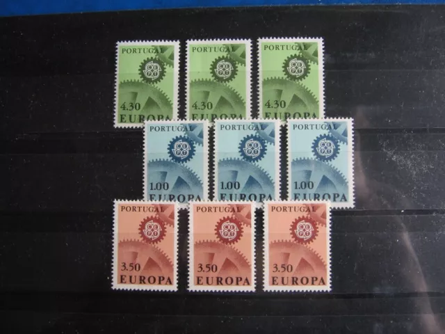 AM8, CEPT-Europa, 3 Sätze PORTUGAL, 1967, Postfrisch/MNH/**