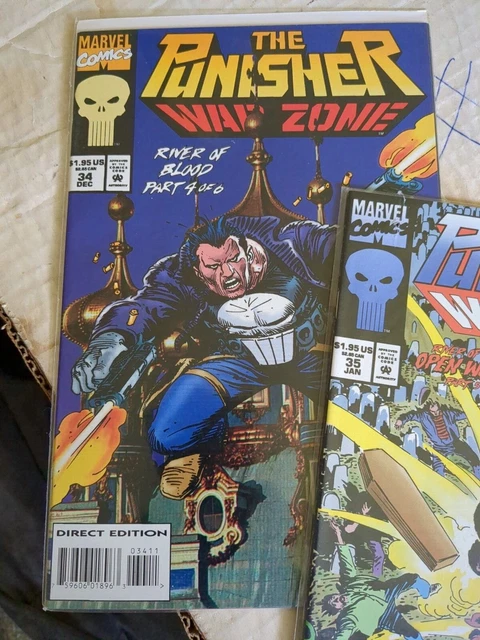 The Punisher: War Zone #34, 36  Vol. 1 (1992-1995) Marvel Comics, High Grade 2