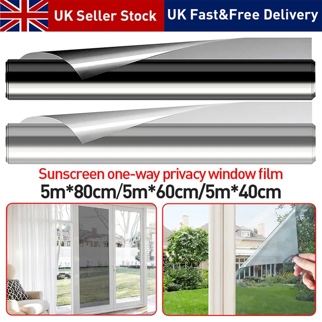 ONE WAY MIRROR Window Film Reflective Home Privacy Solar Tint Foil Glass Sticker £9.99 PicClick UK