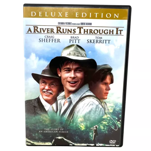 A River Runs Through It (DVD, 2005) Brad Pitt Tom Skerritt Drama Good Condition!