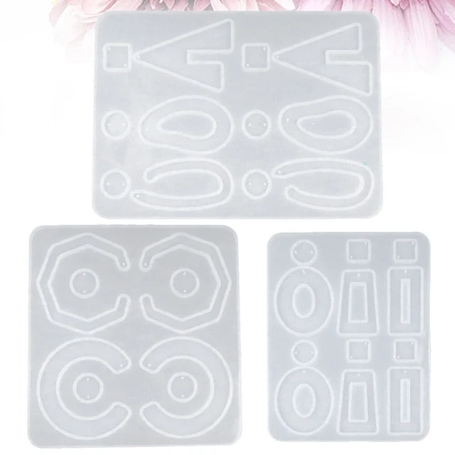 3 PCS/Set Silikonform Gießformen Aus Harz Für Schmuck Basteltablett Seife