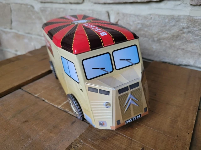 Lot De 4 Boîtes à Gâteaux TUB-HY En Fer + Peugeot Bleu Crémier