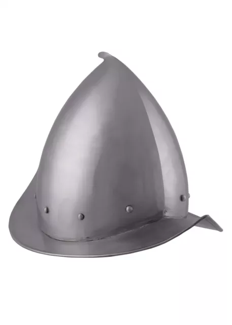 Battle-Merchant Spitzer Morion Helm 1,3 mm Stahl Landsknecht Mittelalter LARP