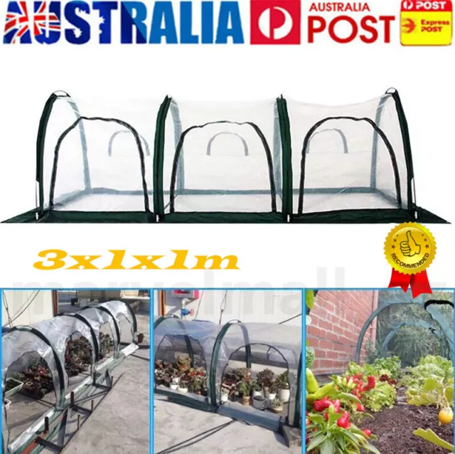 Portable Garden Tunnel Greenhouse Flower Plant PopUp Grow House Insect Shed Tent