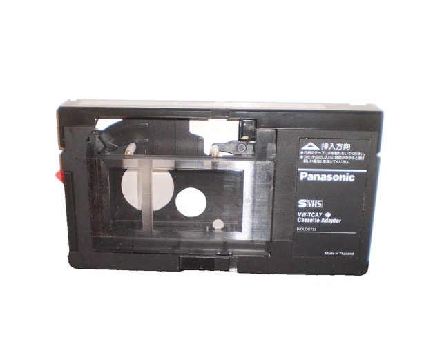 VHS/C CASSETTE ADAPTOR PANASONIC VWTCA7 SVHS Camcorder Converter Tape