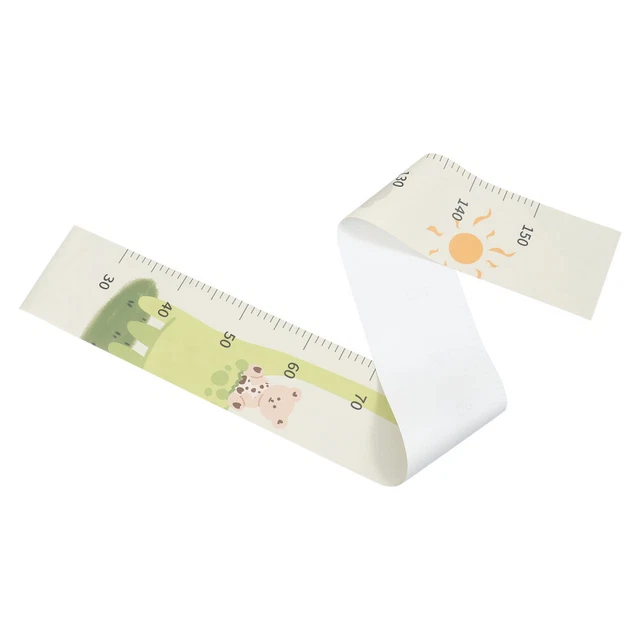 Toise Murale Autocollante Crocodile - Mesure Hauteur Enfant, Amovible, Décoration Chambre Bébé