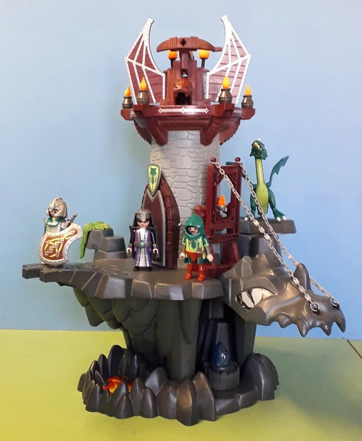 Playmobil Catapulte Du Dragon - Set Chevaliers Moyen-âge (4840, 5911), Occasion Très Bon état