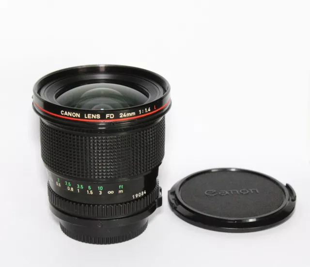 OBJECIF CANON FD  24mm 1: 1.4 L  ----TRES RARE----