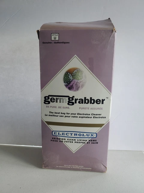 Style U  Genuine Germ Grabber Electrolux Filter Vacuum Bags 19 cnt OPEN BOX