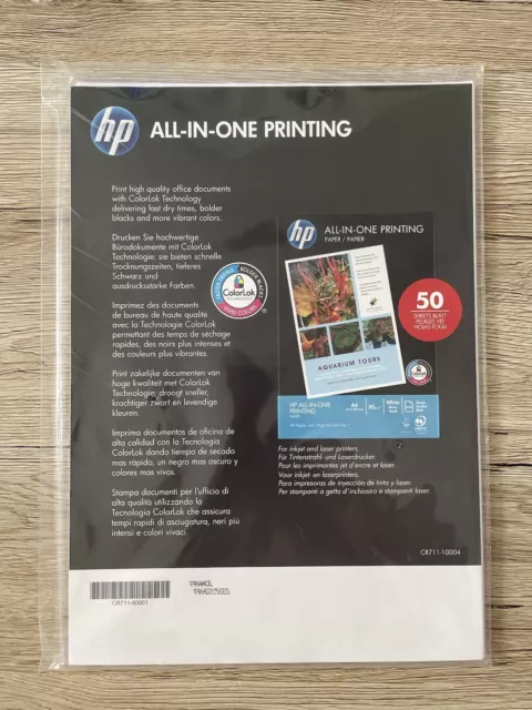 HP ALL-IN-ONE Printing Papier, 50 Blatt, 80g/m2