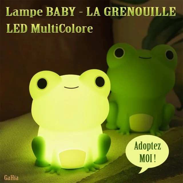 Lampe Baby Grenouille Doudou Veilleuse Nuit Relaxante Portable Pour Bébé Enfant