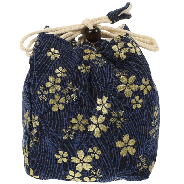 Juego de té bolsa con cordón utensilios de té taza de té decoración almacenamiento viaje