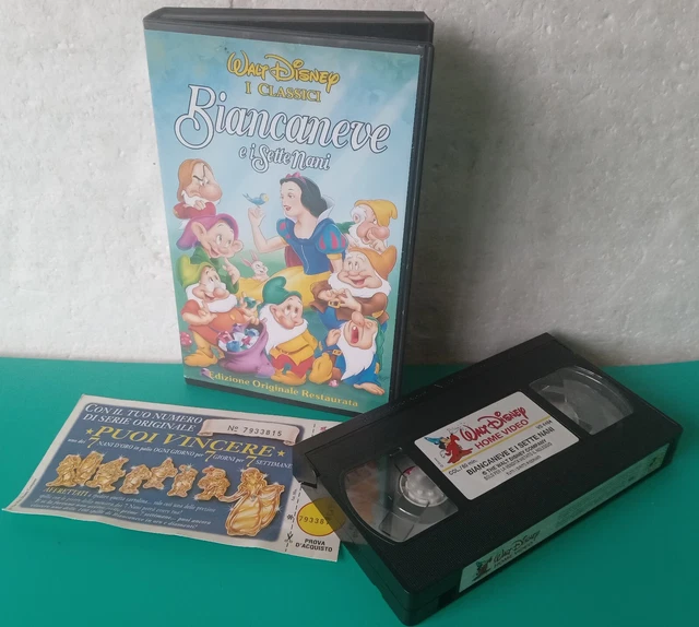 BIANCANEVE E I Sette Nani (1937) Vhs Originale Disney Edizione 1994 Vs