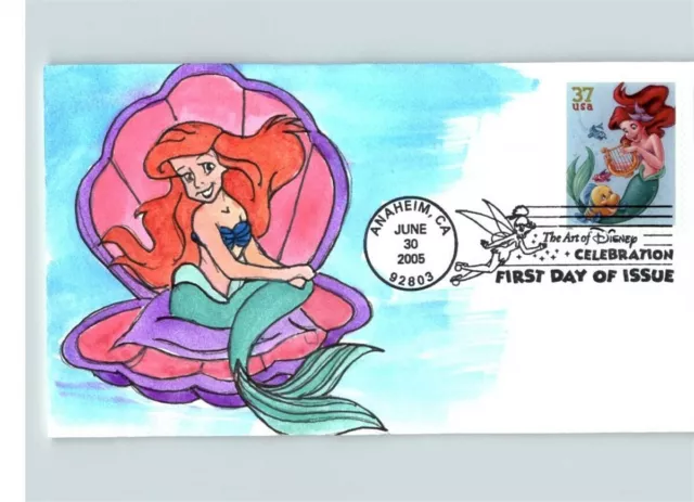Disney's THE LITTLE MERMAID, Hand Painted Art of Disney, # 1 of 1 First Day of I