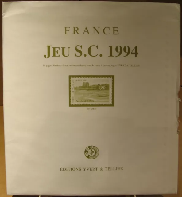 Yvert et Tellier - JEU FRANCE S.C 1994 (Avec Pochettes)