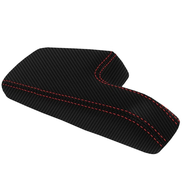 Carbon Fiber Look Center Console Armrest Cover For Corvette C6 2005-2013 – Easy Install, Durable Plastic Trim
