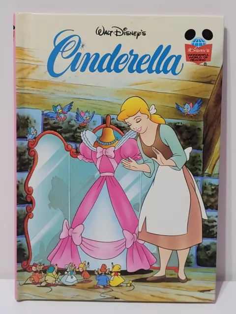 Cinderella Childrens Book Walt Disney's Wonderful World of Reading Vintage 1995
