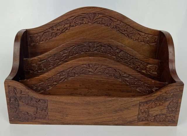 Portagioie In Legno Massello 3 Strati Con 6 Cassetti: Organizer Per Collane, Orecchini, Anelli, Ante In Acrilico Magnetiche, Regalo Elegante Per Donna. - 2