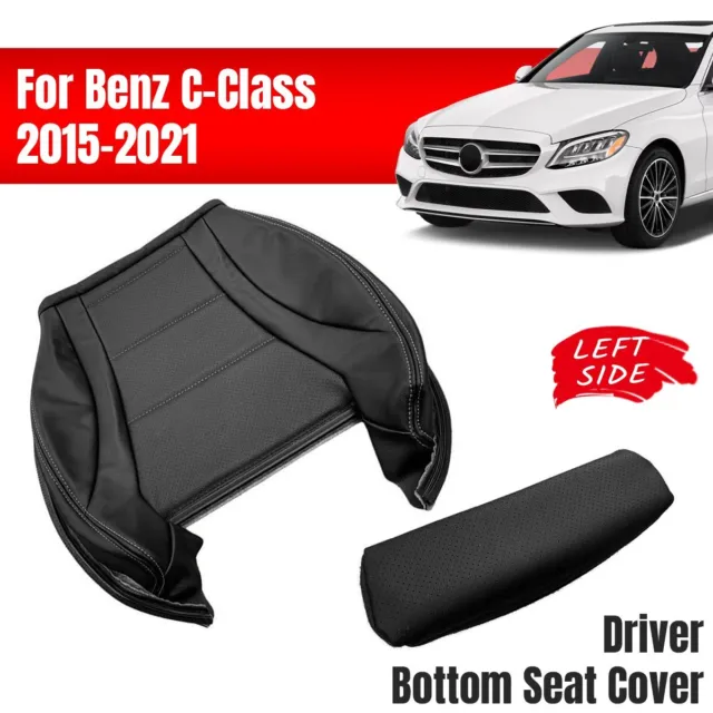 Housse de siège Conducteur Couvercle inférieur Pour Benz C250 C300 C350 2015-21