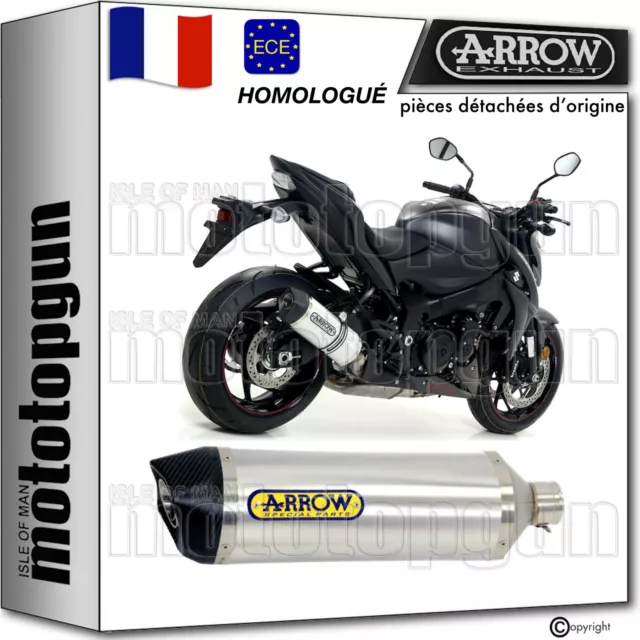 Arrow Pot Echappement Approuve Race-Tech Aluminium C Suzuki Gsx-S 1000 F 2019 19