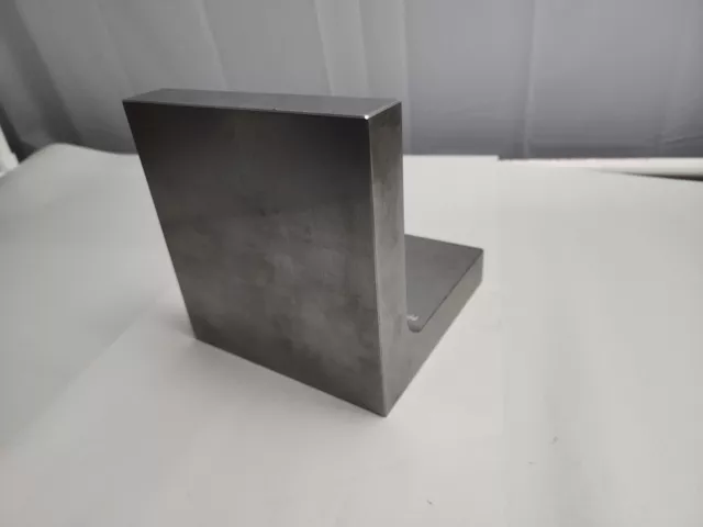 Heavy Duty Precision Ground Angle Plate Aprox.. 6" × 6" × 6-3/8" × 1-1/8" Thick