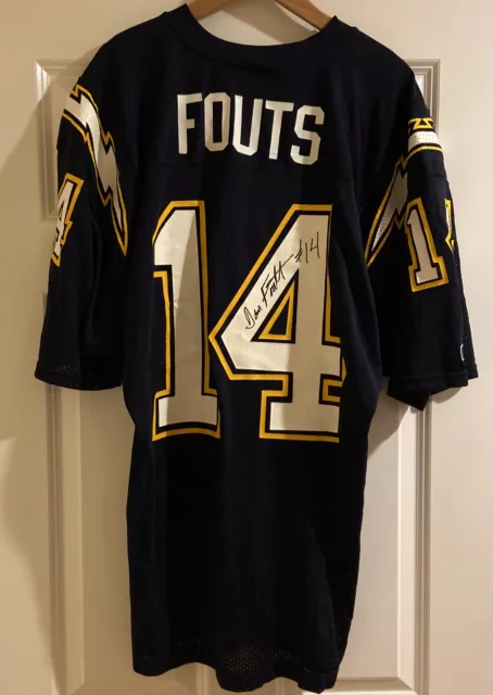 Signed Dan Fouts San Diego Los Angeles Chargers Russell Athletic NFL Jersey - 48