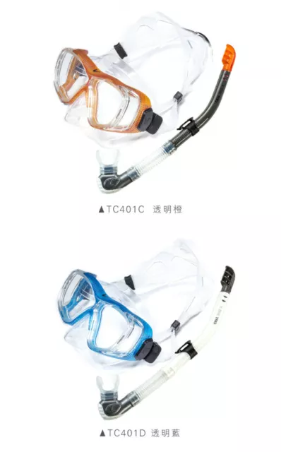 New Diving Mask and DRY Snorkel Set - Liquid silicone( CYBER TC401) VDIVE