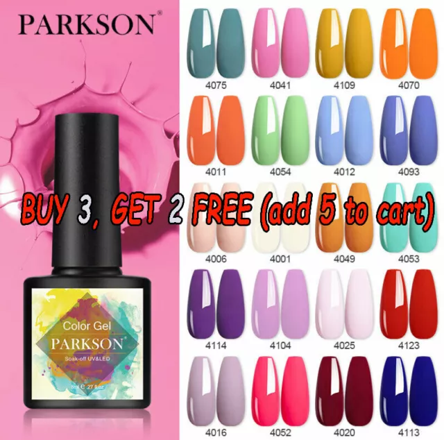 Parksonl 8ML Soak Off Gel Nail LED Manicure Varnish UV Hybrid Polish