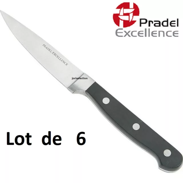 Pradel Excellence - KN2009-11 - Valise de 5 Couteaux de Cuisine + 6 Steaks  - Manche Bambou