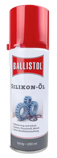 Ballistol Silikon-Öl / Spray 200 ml / Spezialschmierung für Kunststoffe in Dose