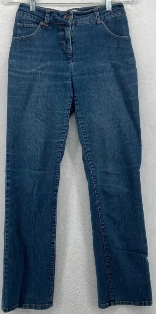 Samantha Brown Getaways Travel Smith Women's 5-Pocket Blue Jeans Size 4 Petite