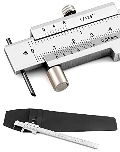 0-8 inch Parallel Scribe Caliper Stainless Steel Vernier Calipers Marking Gau...