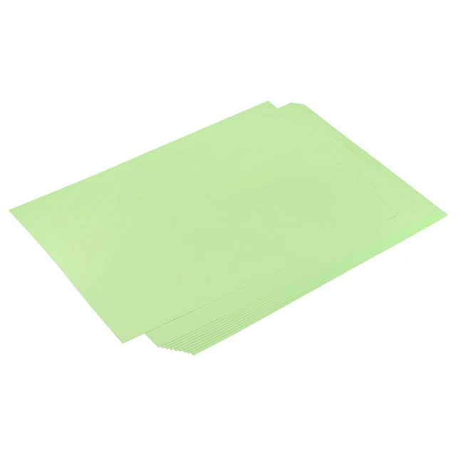 Cartulina Recortes Álbum Papel 11.7" x 16.5", 74 Lb/200 Gsm, Claro Verde 50uds