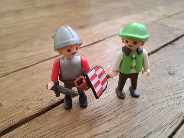 Playmobil 3628 6564 Braconnier chasseur brigand Gourdin Moyen-âge