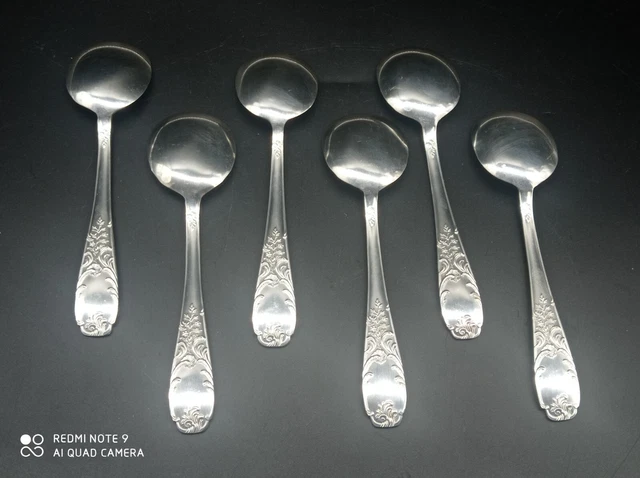 Cuillère à glace / cuillères à café (6) - Argent 925 - - Catawiki